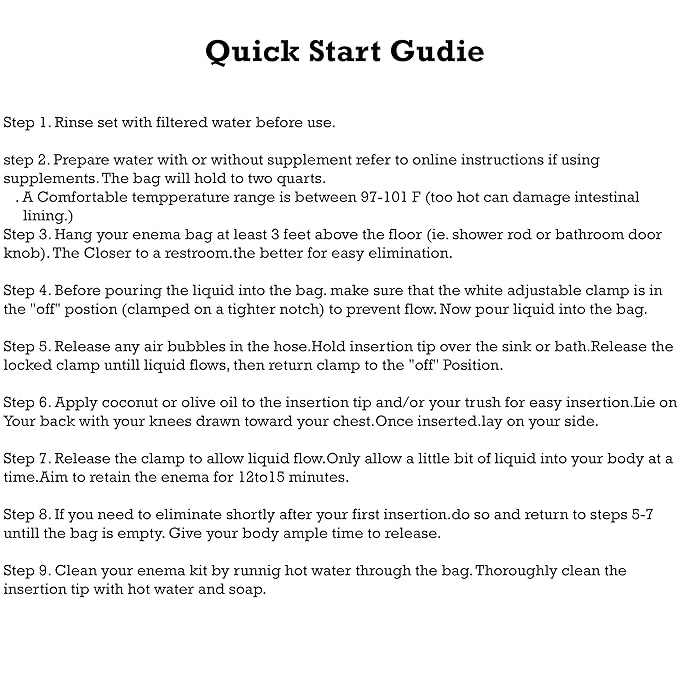 DALUCI PVC Enema Kit for Home use