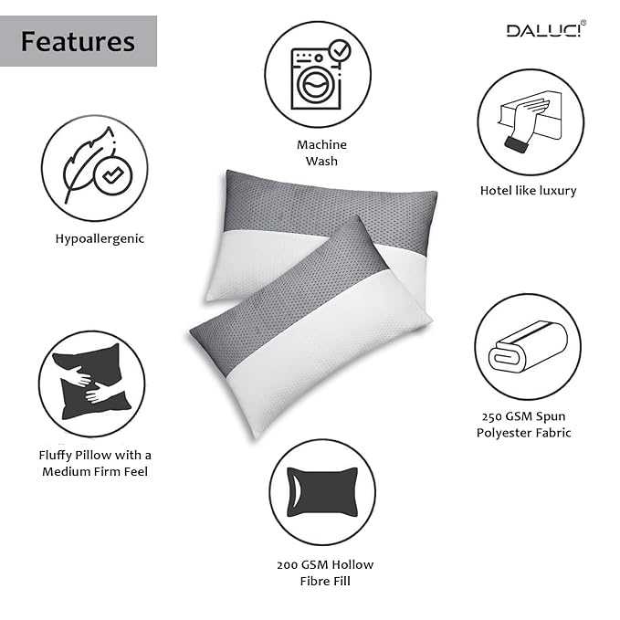 DALUCI Comfort Soft Sleeping Pillows