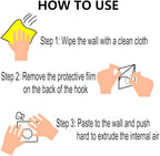 DALUCI Stainless Steel Adhesive Screw Hooks