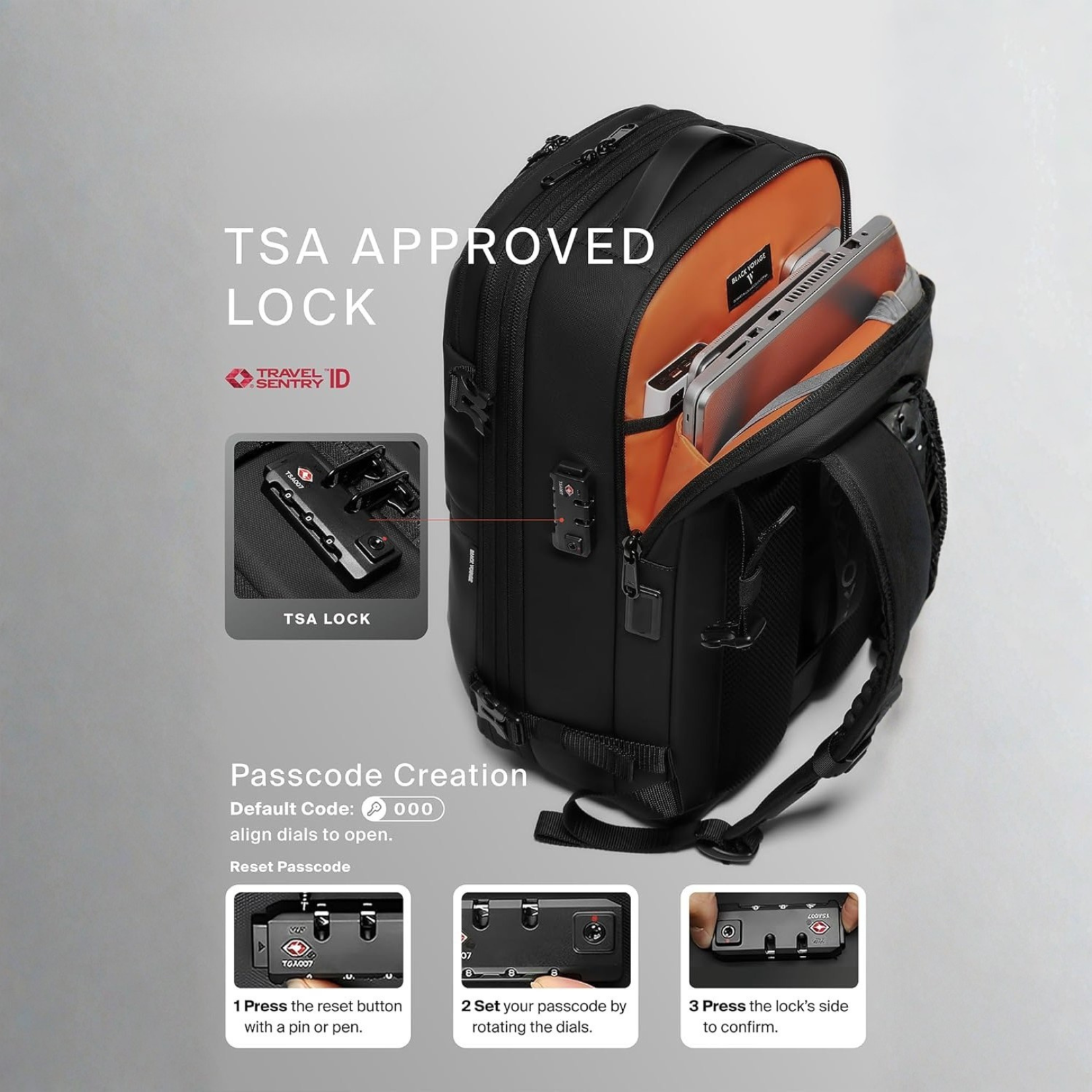 Daluci Vacuum Seal Travel Backpack